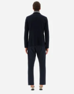 Herno Blazer In Non-Washed Light Scuba