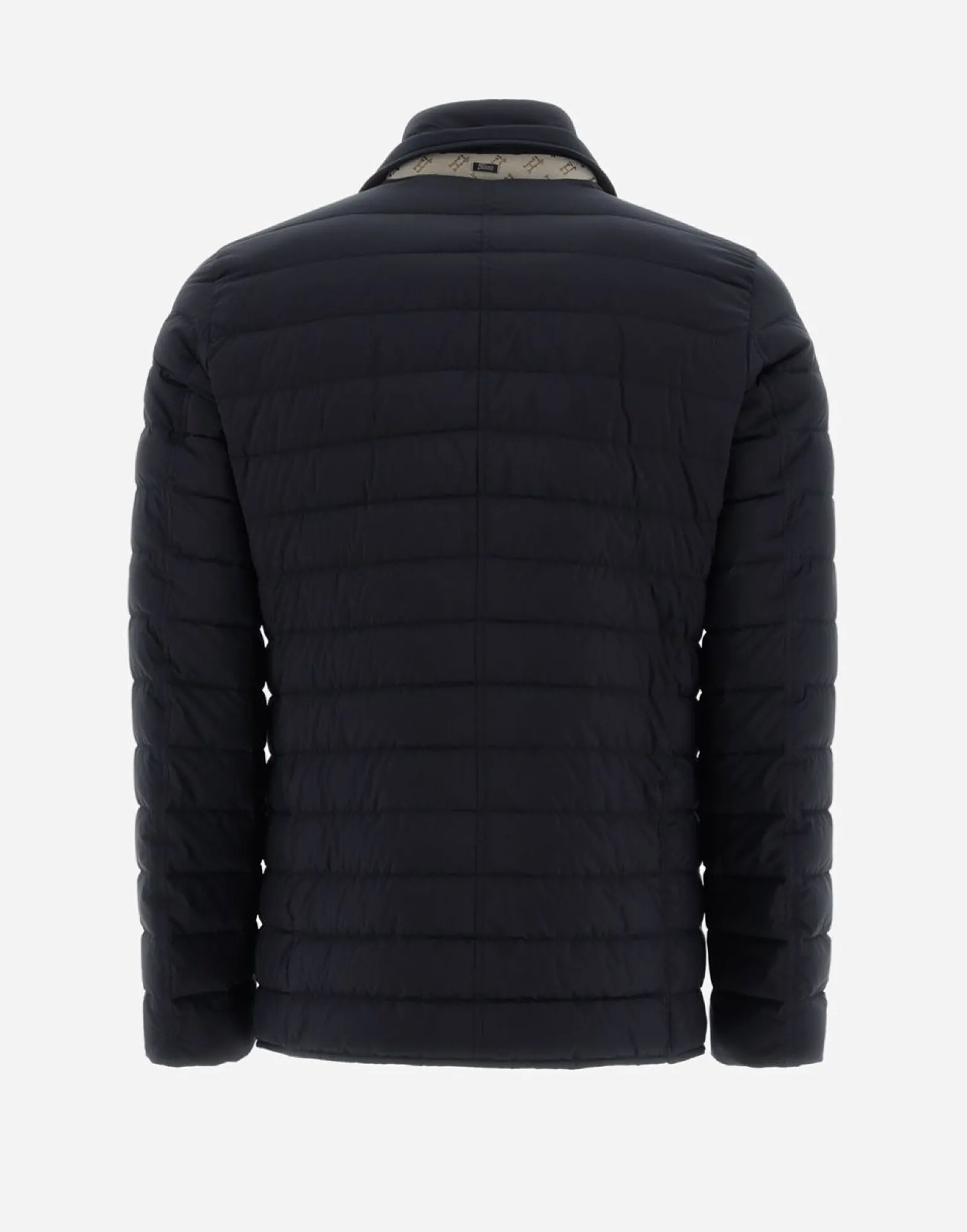 Herno Blazer In Nuage With Monogram Detailing