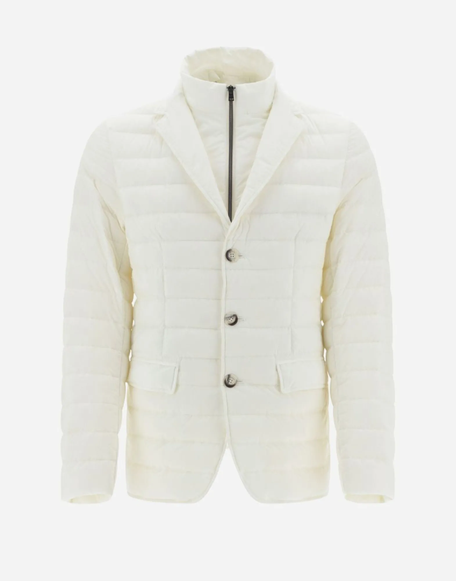 Herno Blazer In Nuage With Monogram Detailing