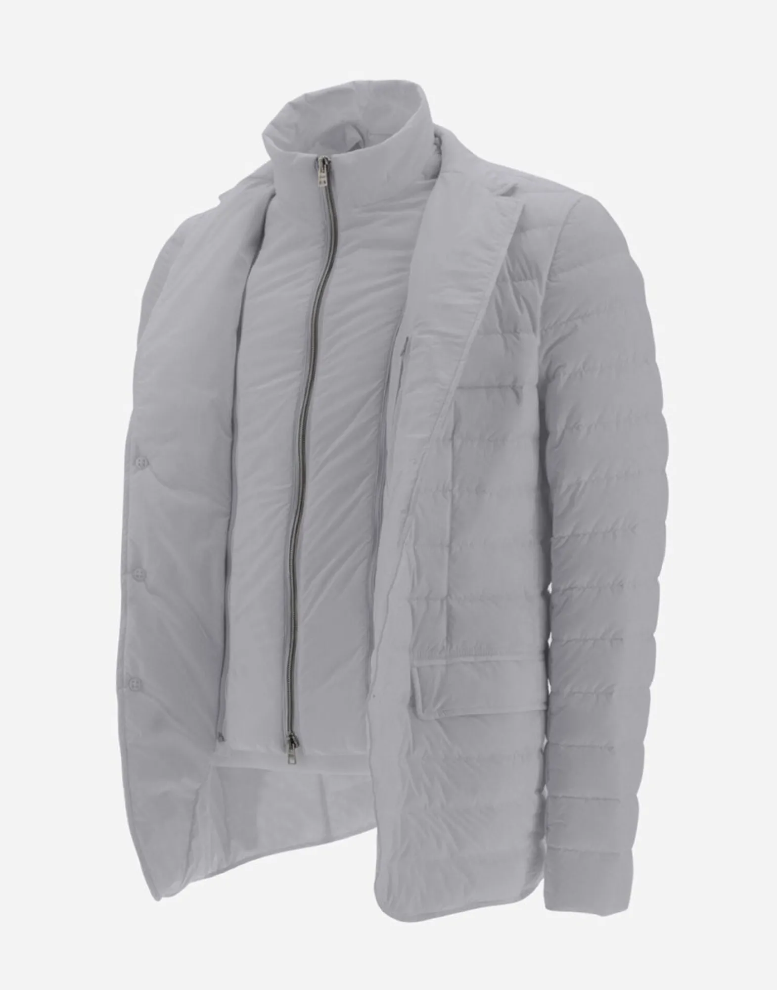 Herno Blazer In Nuage With Monogram Detailing