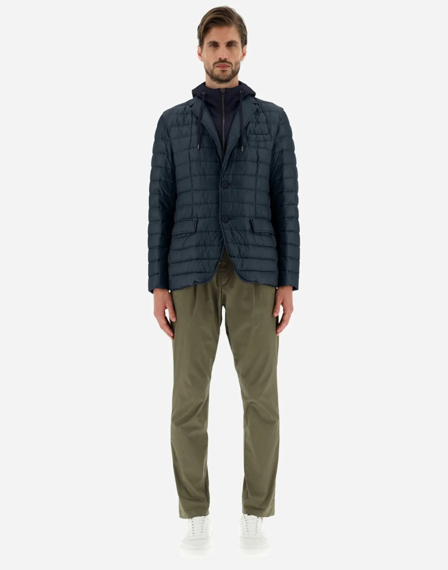 Herno Blazer In Nylon Ultralight & Fleece