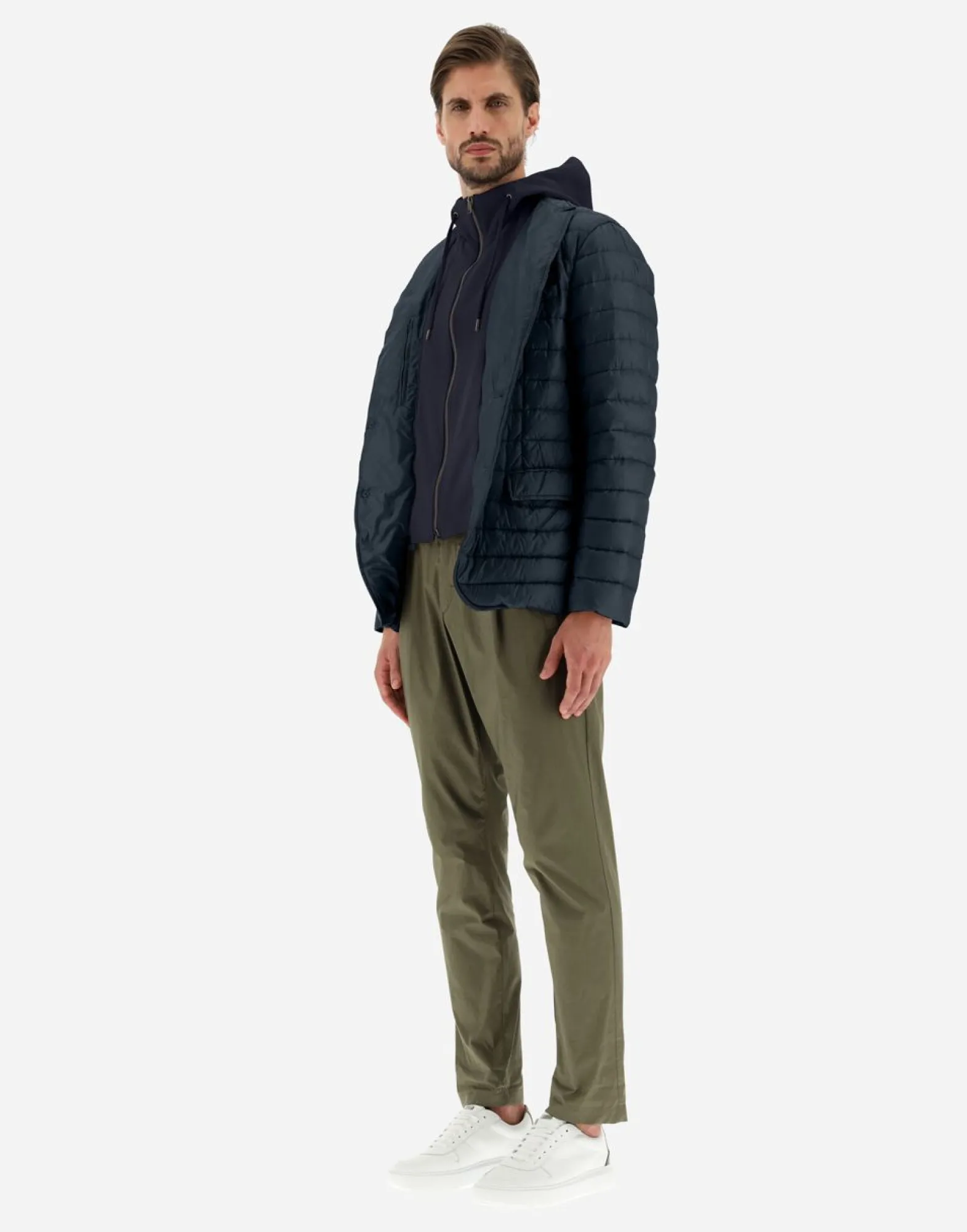 Herno Blazer In Nylon Ultralight & Fleece