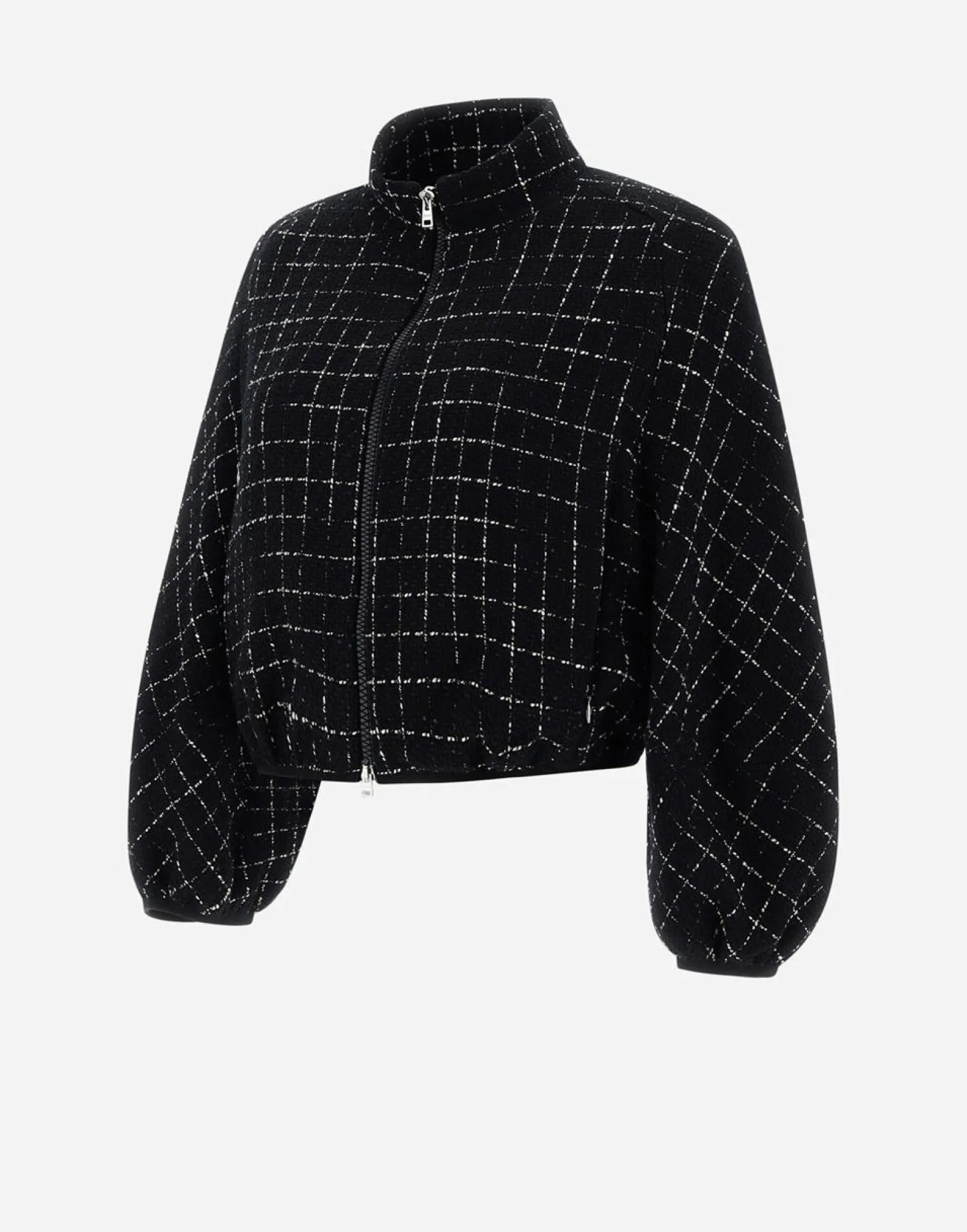 Herno Bomber Jacket In Casual Tweed