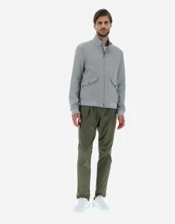 Herno Bomber Jacket In Classy Linen