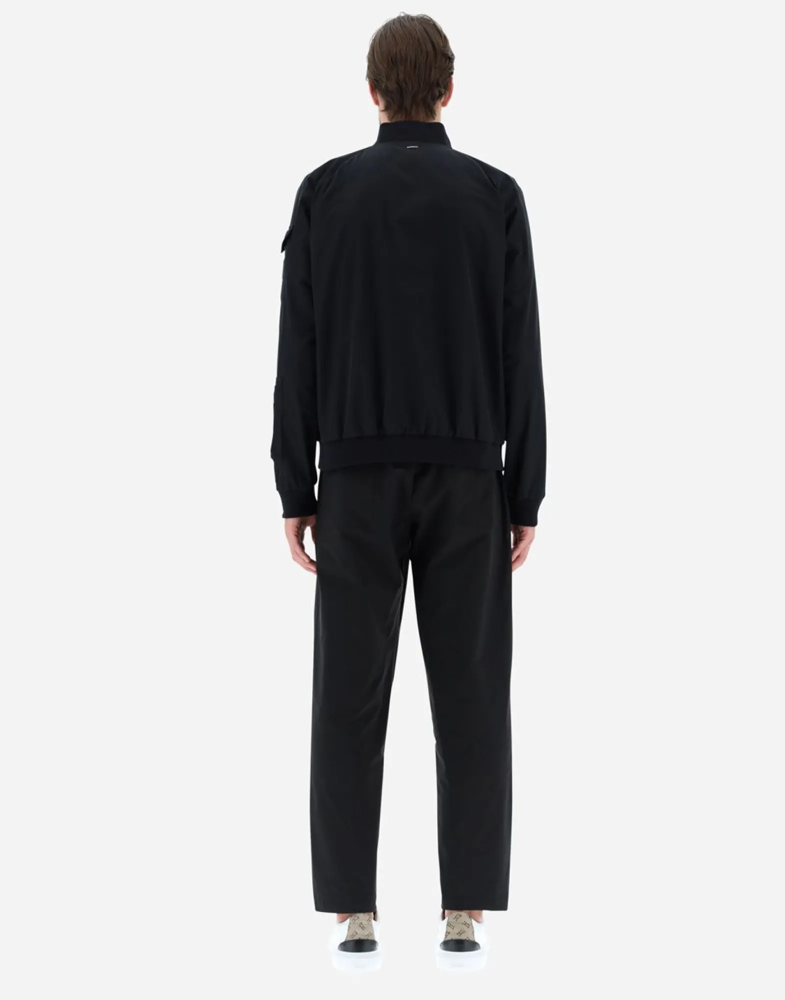 Herno Bomber Jacket In Compact Nylon