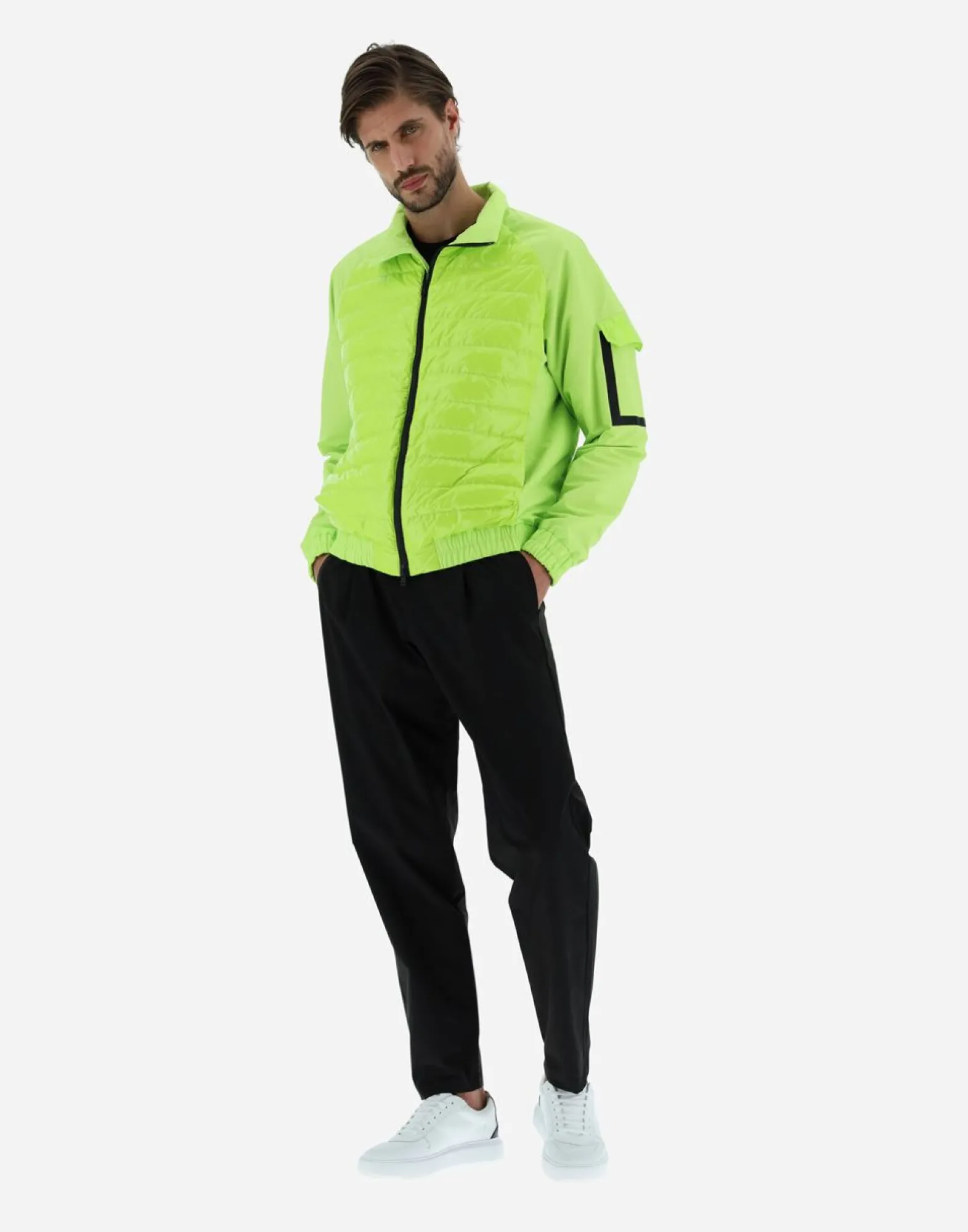 Herno Bomber Jacket In Gloss & Plaster