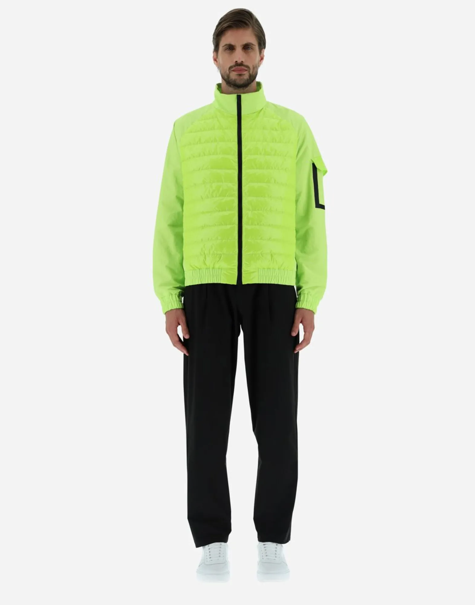 Herno Bomber Jacket In Gloss & Plaster