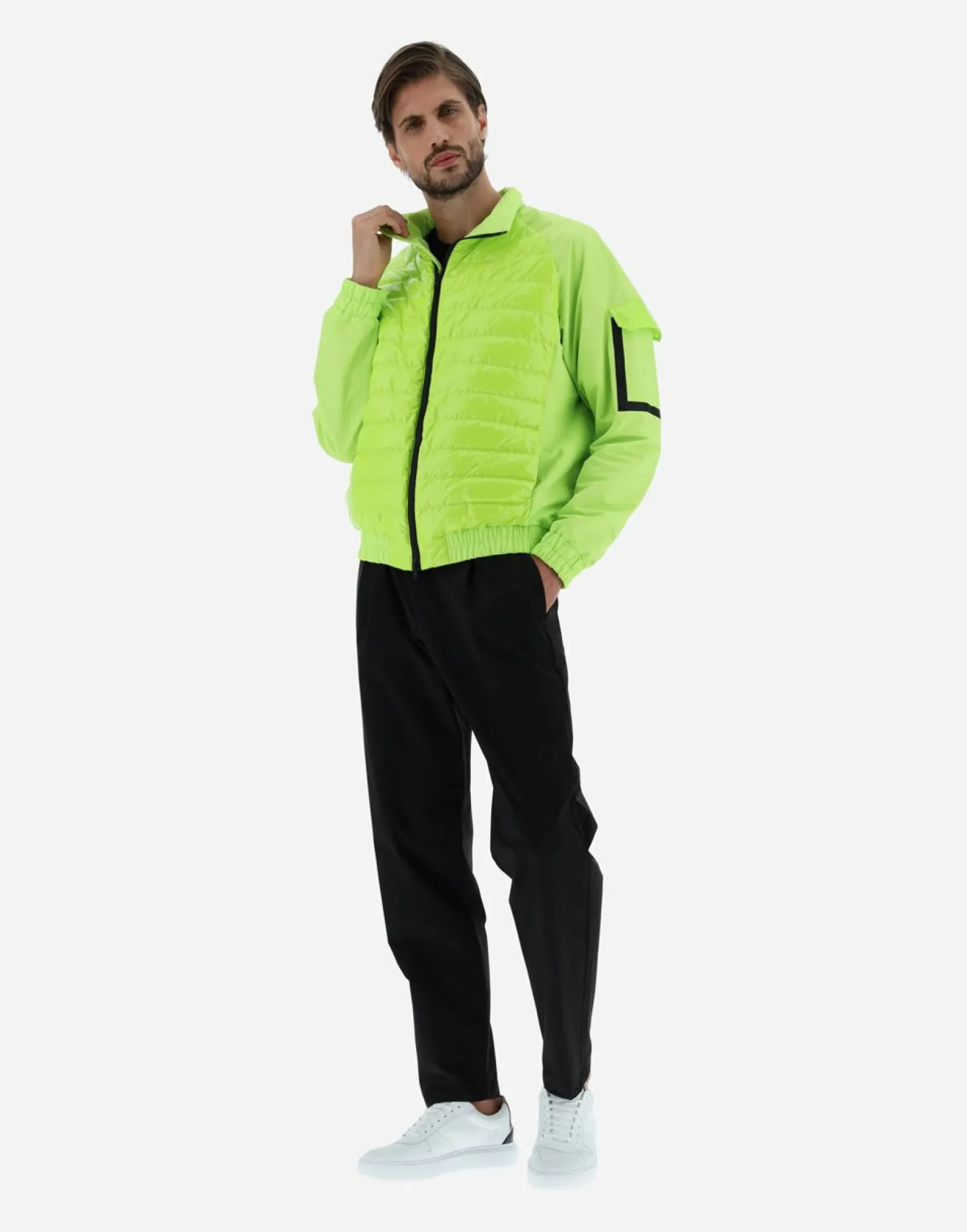 Herno Bomber Jacket In Gloss & Plaster