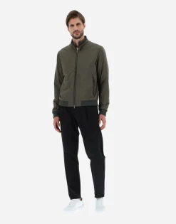 Herno Bomber Jacket In Nuage