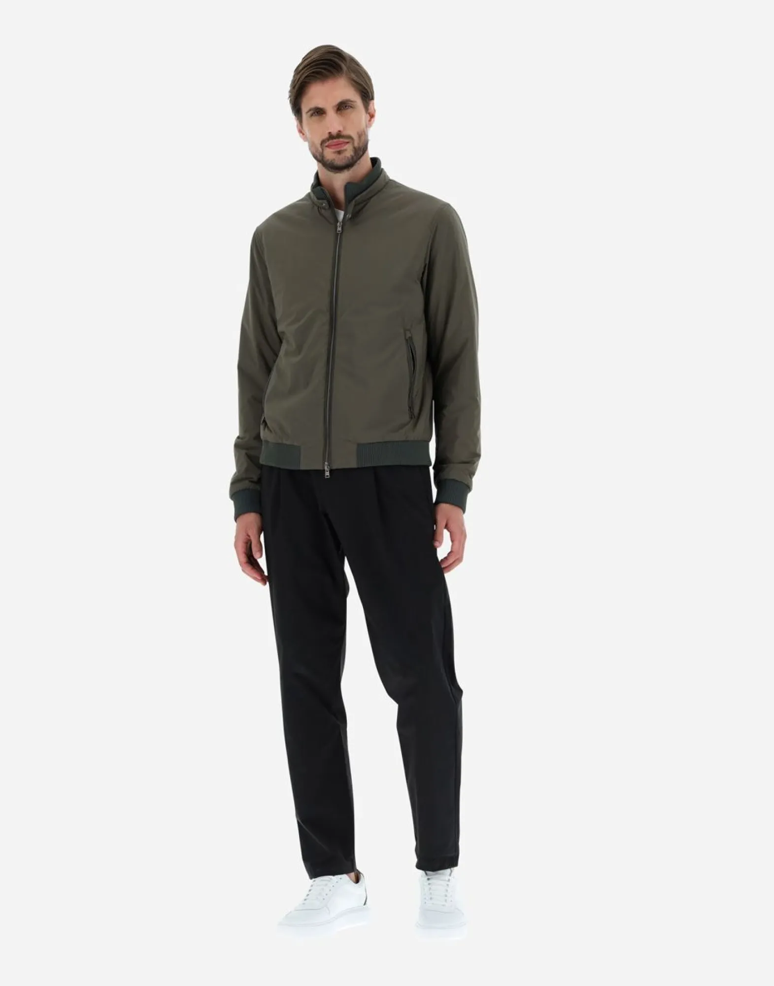 Herno Bomber Jacket In Nuage