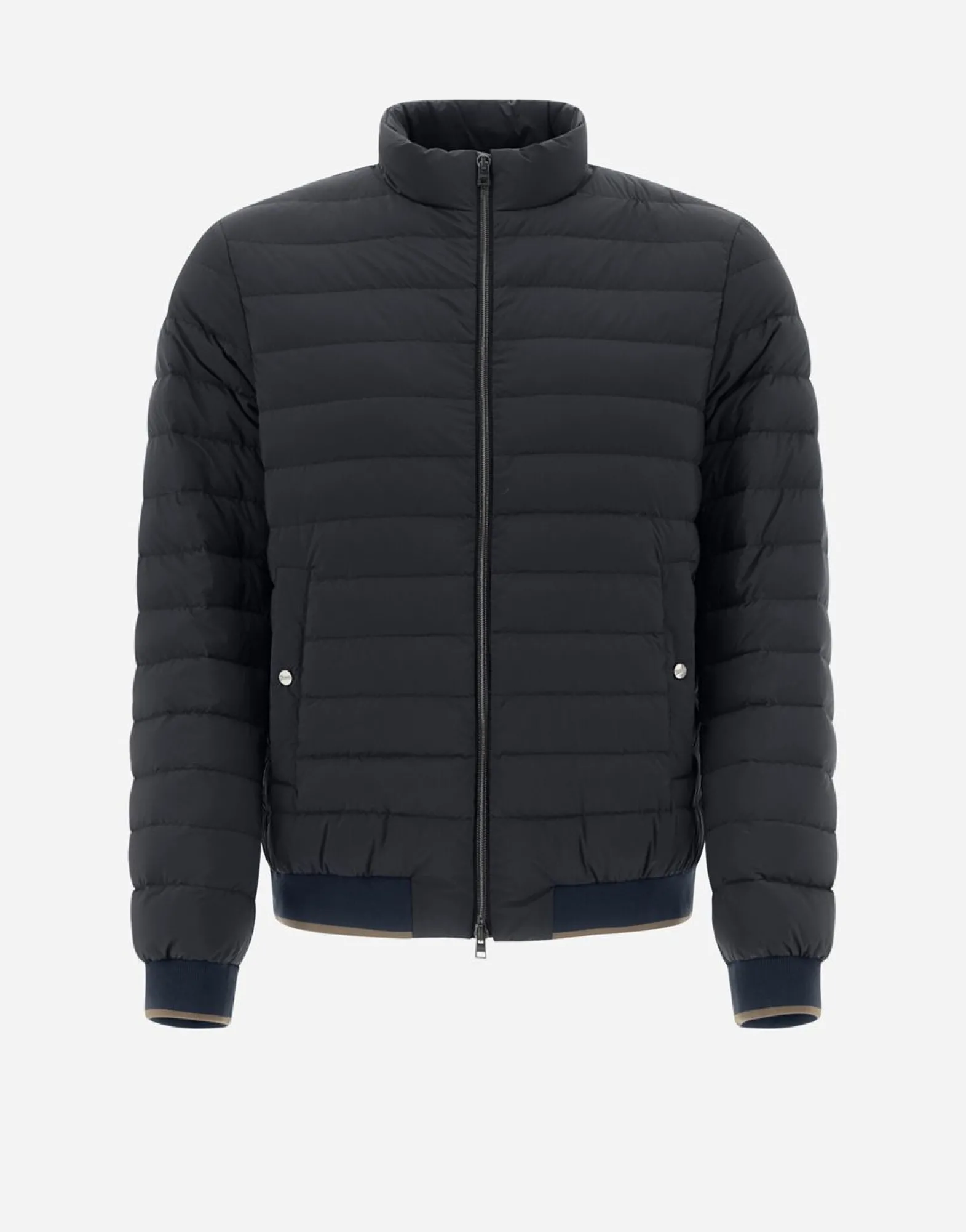 Herno Bomber Jacket In Nuage With Monogram Detailing