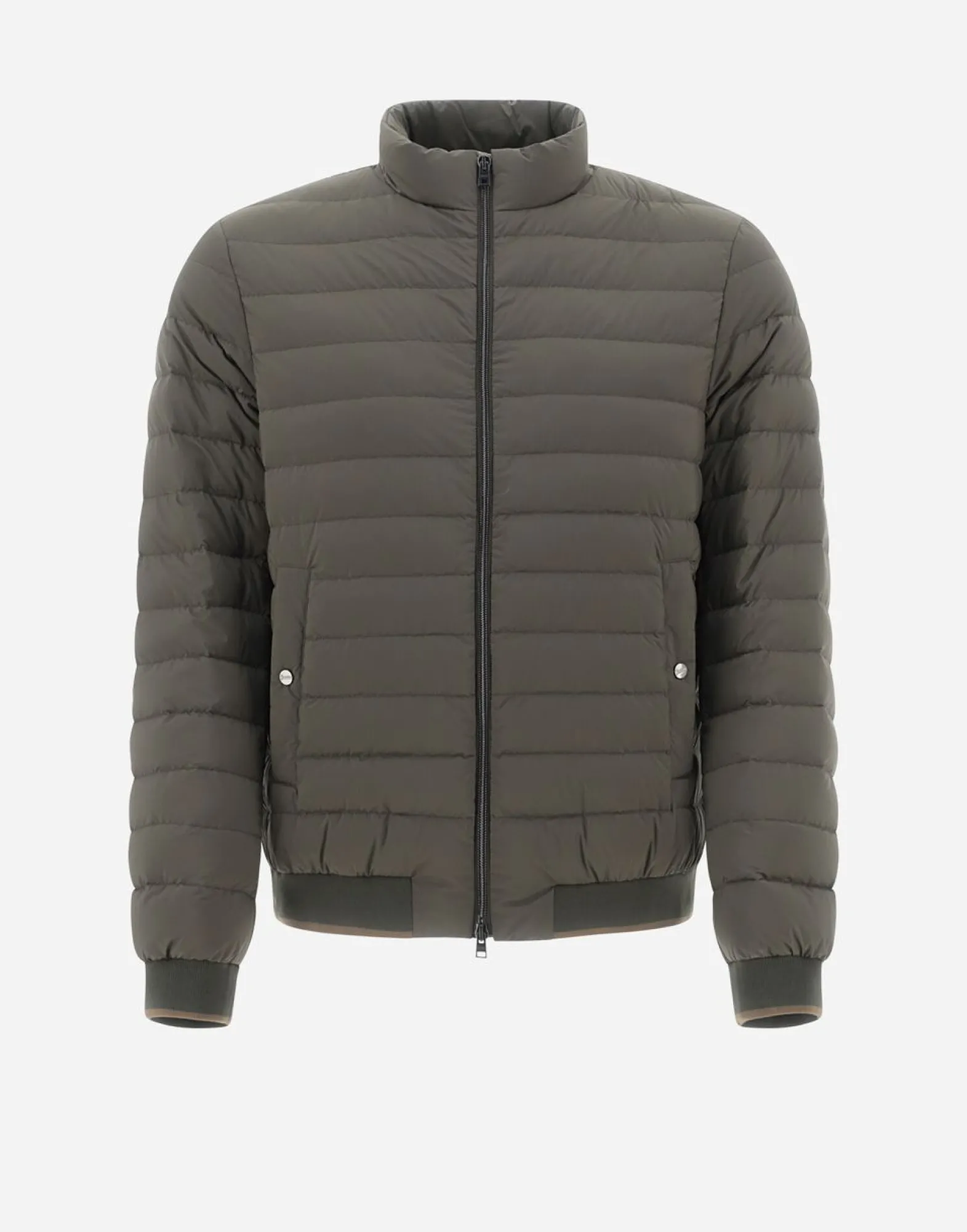 Herno Bomber Jacket In Nuage With Monogram Detailing