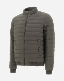 Herno Bomber Jacket In Nuage With Monogram Detailing