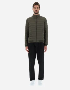 Herno Bomber Jacket In Nuage With Monogram Detailing