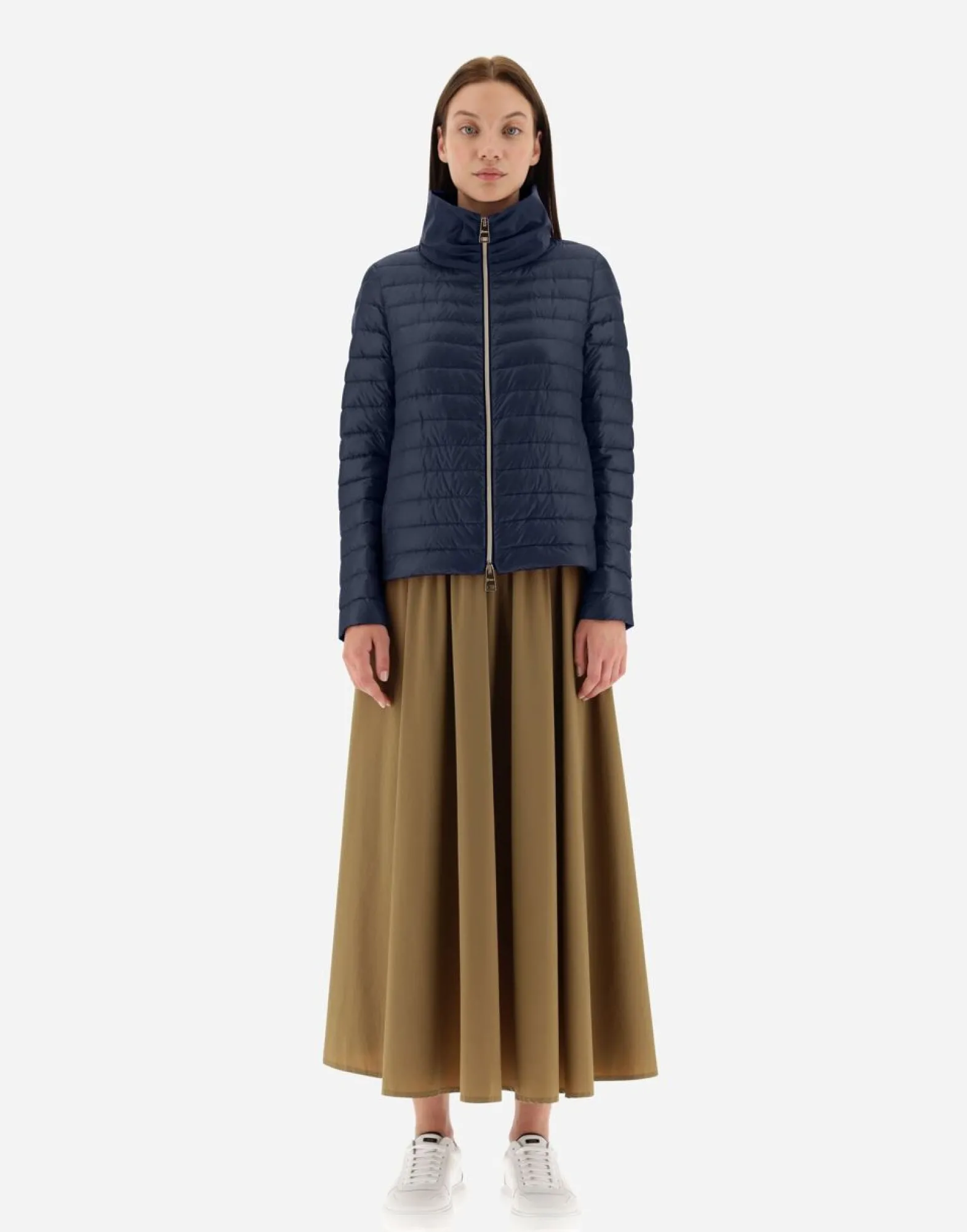 Herno Bomber Jacket In Nylon Ultralight & New Techno Taffeta