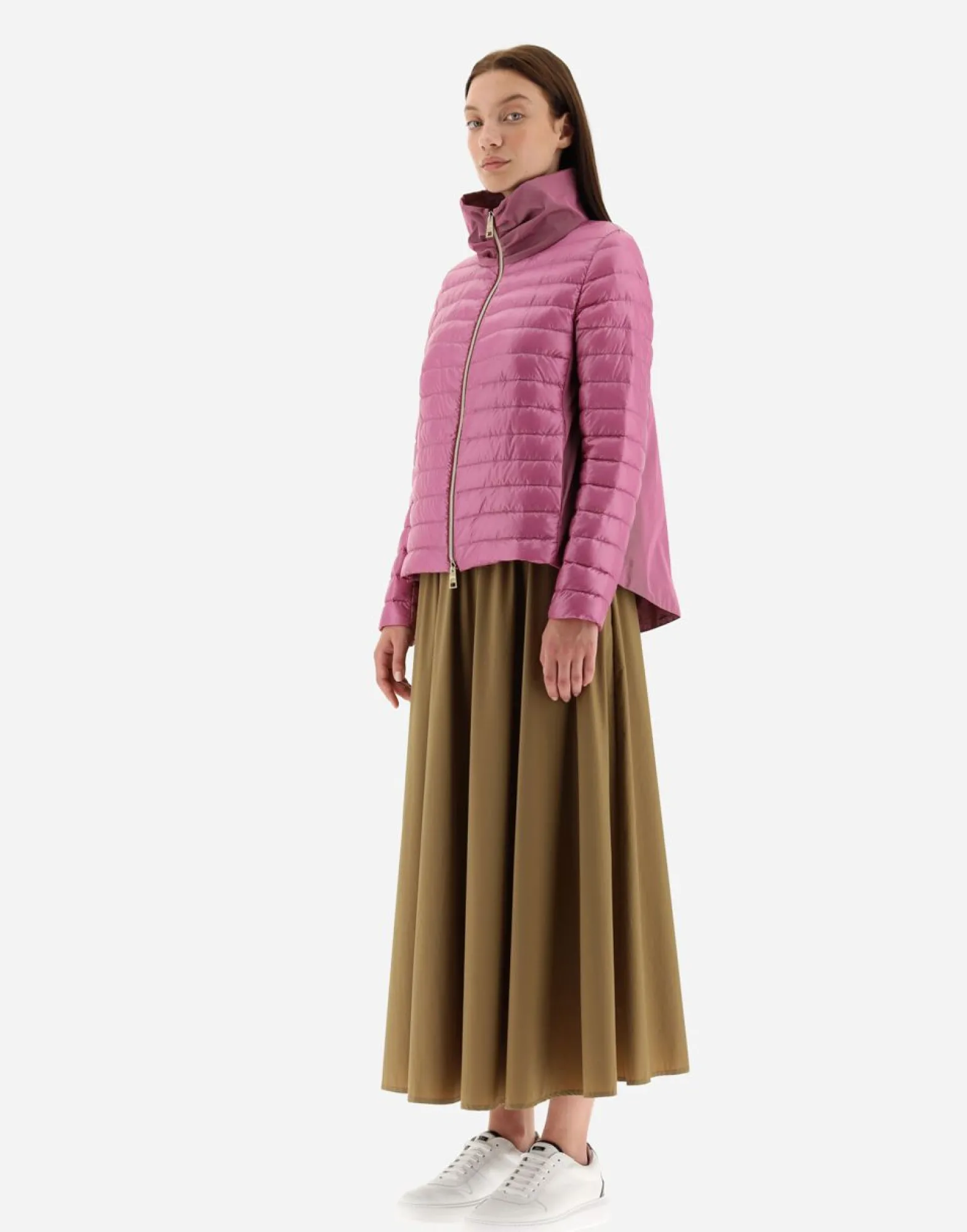 Herno Bomber Jacket In Nylon Ultralight & New Techno Taffeta