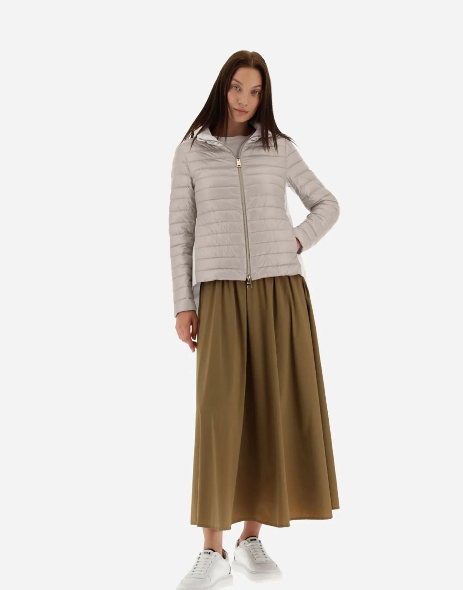 Herno Bomber Jacket In Nylon Ultralight & New Techno Taffeta
