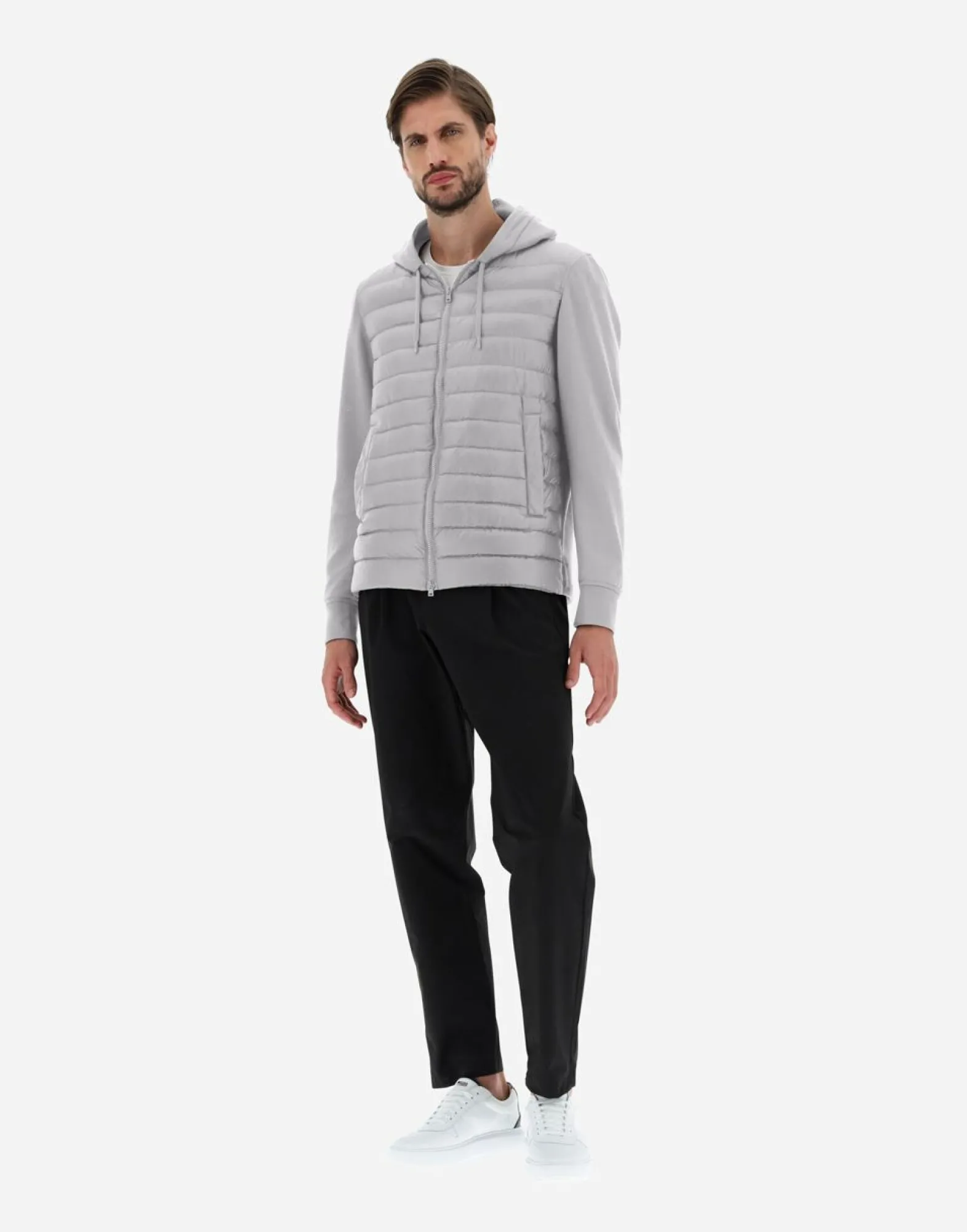 Herno Bomber Jacket In Nylon Ultralight & Fleece