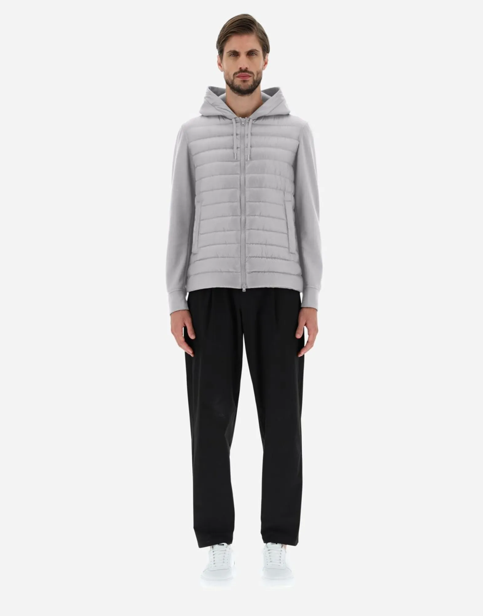 Herno Bomber Jacket In Nylon Ultralight & Fleece