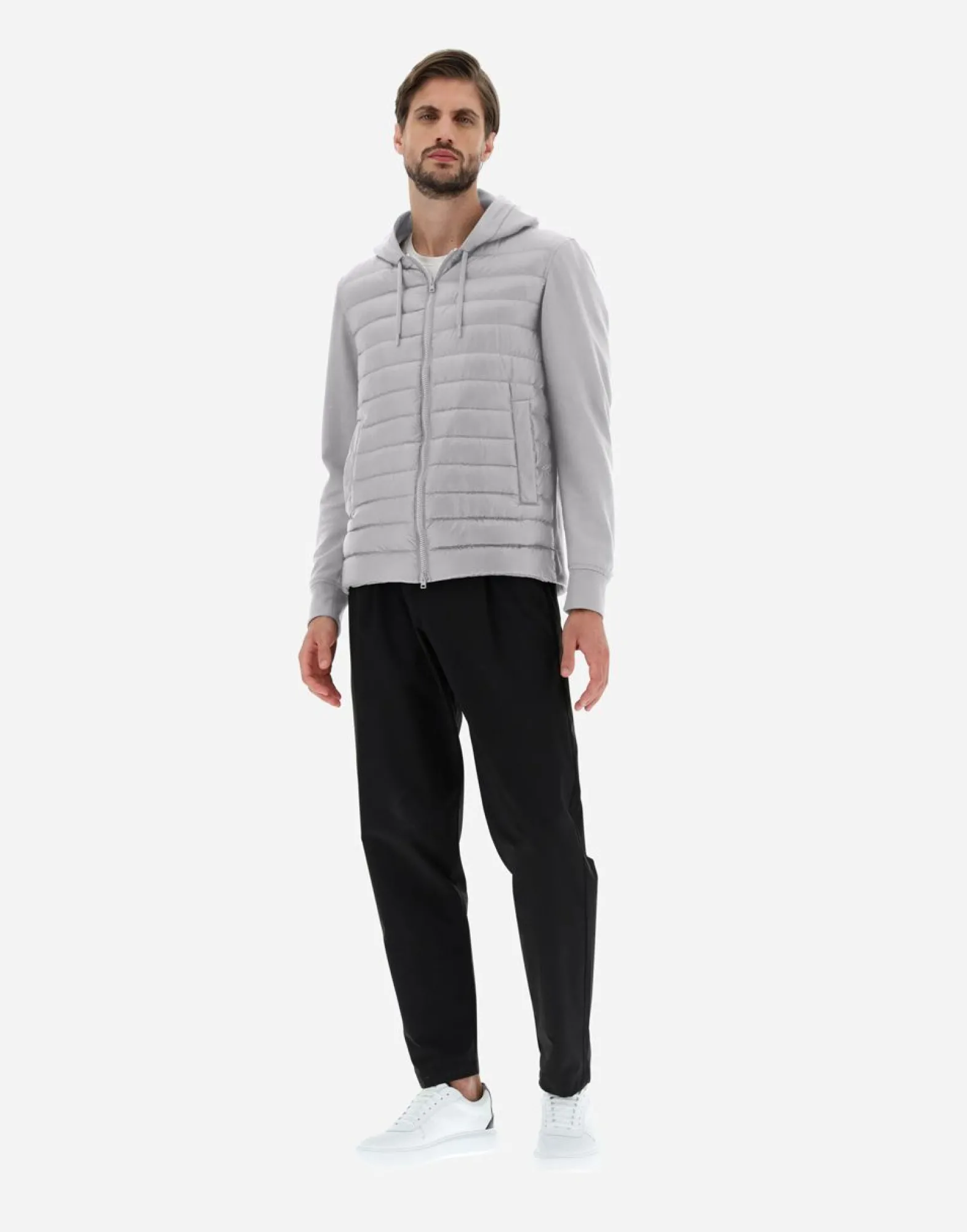 Herno Bomber Jacket In Nylon Ultralight & Fleece