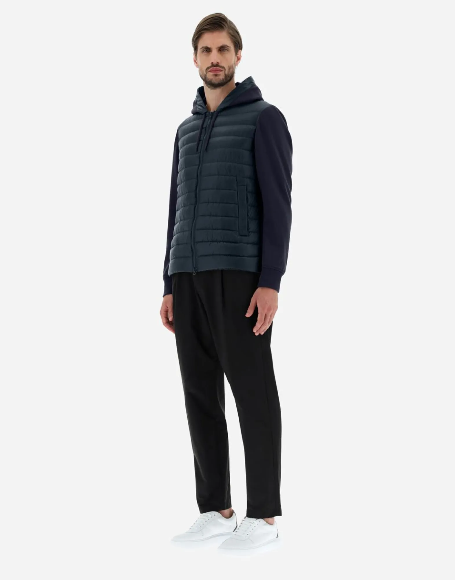Herno Bomber Jacket In Nylon Ultralight & Fleece
