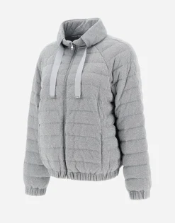 Herno Bomber Jacket In Shiny Rock