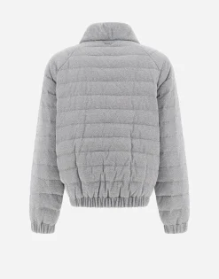 Herno Bomber Jacket In Shiny Rock