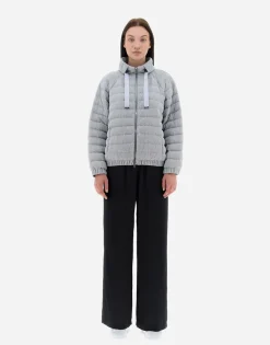 Herno Bomber Jacket In Shiny Rock