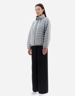 Herno Bomber Jacket In Shiny Rock
