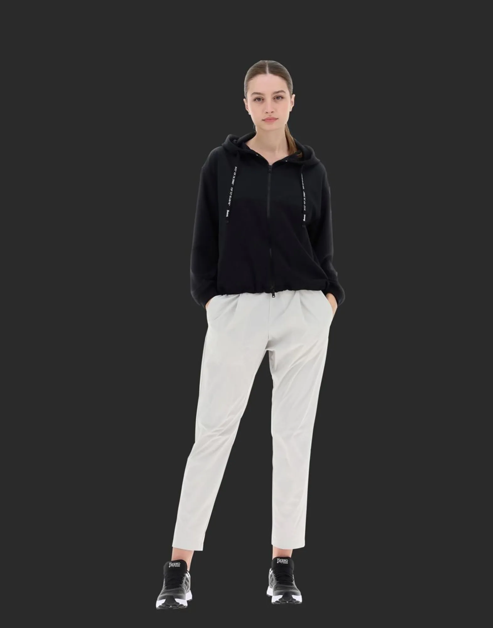 Herno Bomber Jacket In Techno Light Scuba