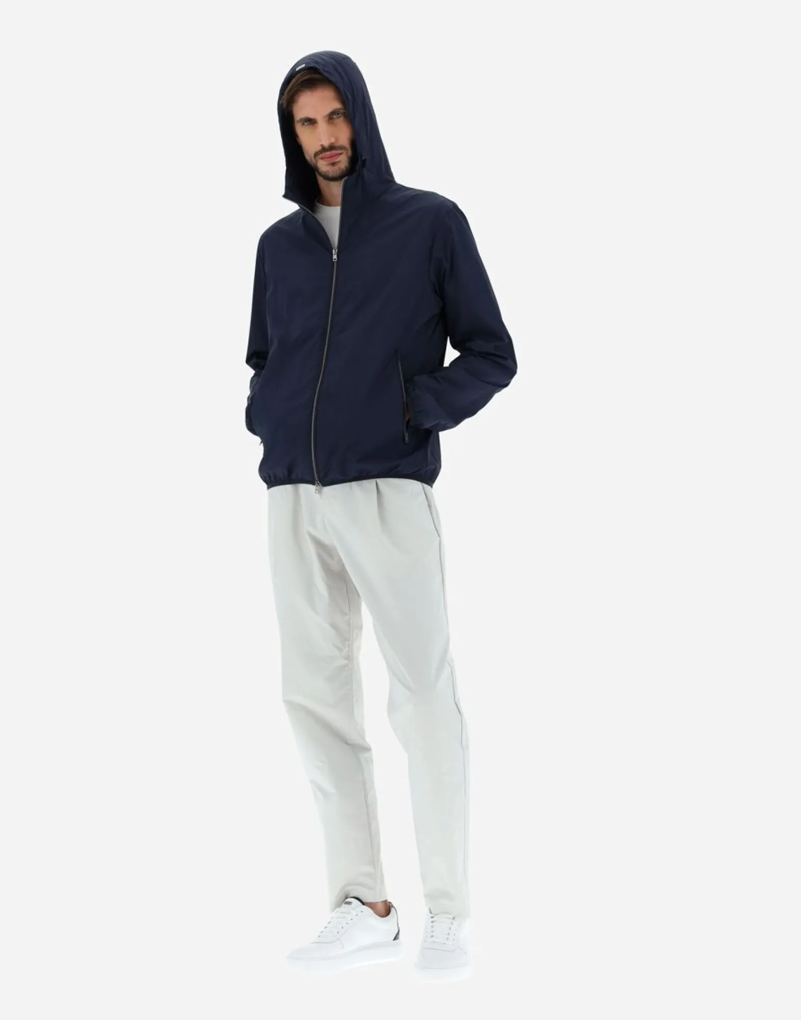 Herno Bomber Jacket In Ultralight Crease