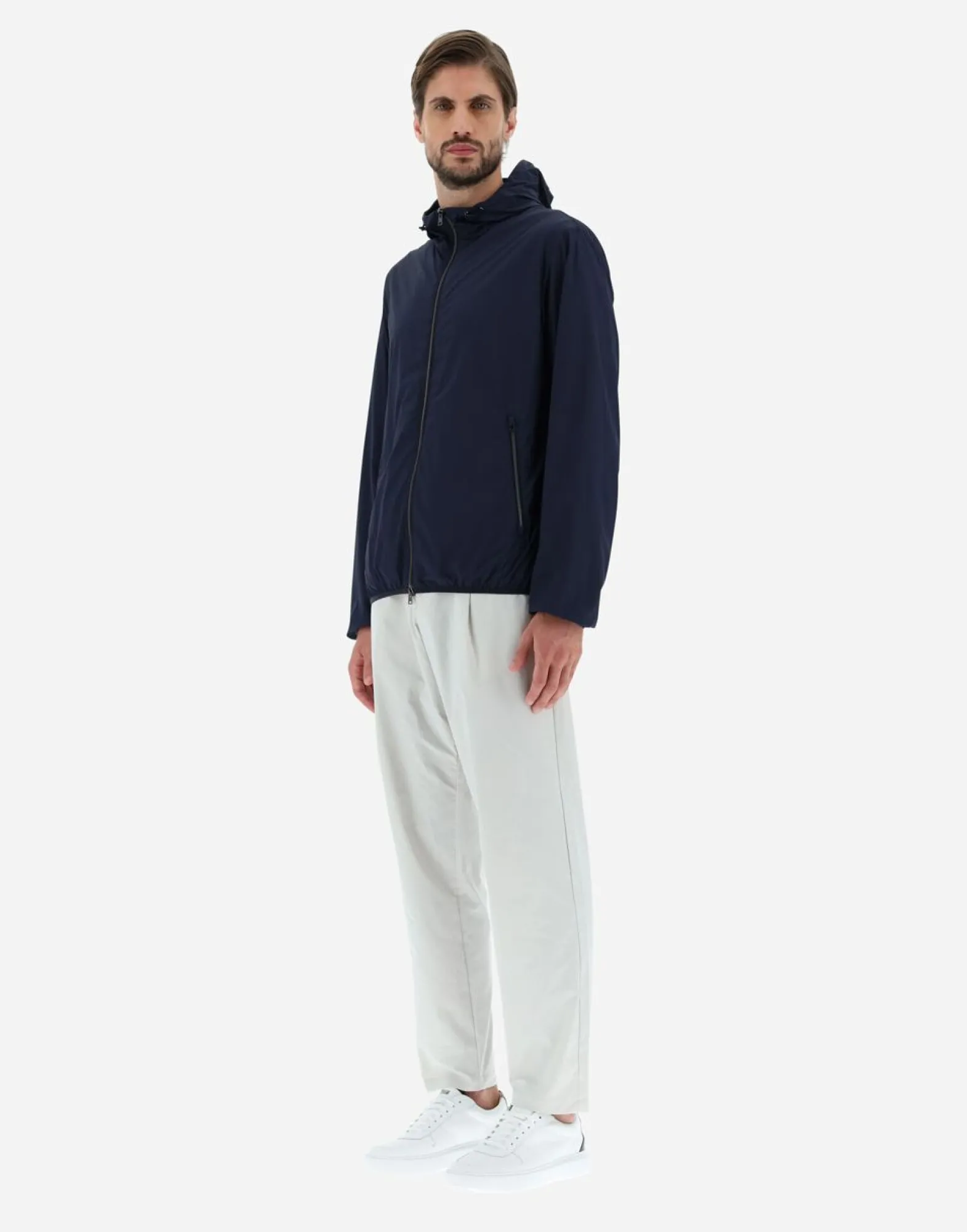 Herno Bomber Jacket In Ultralight Crease