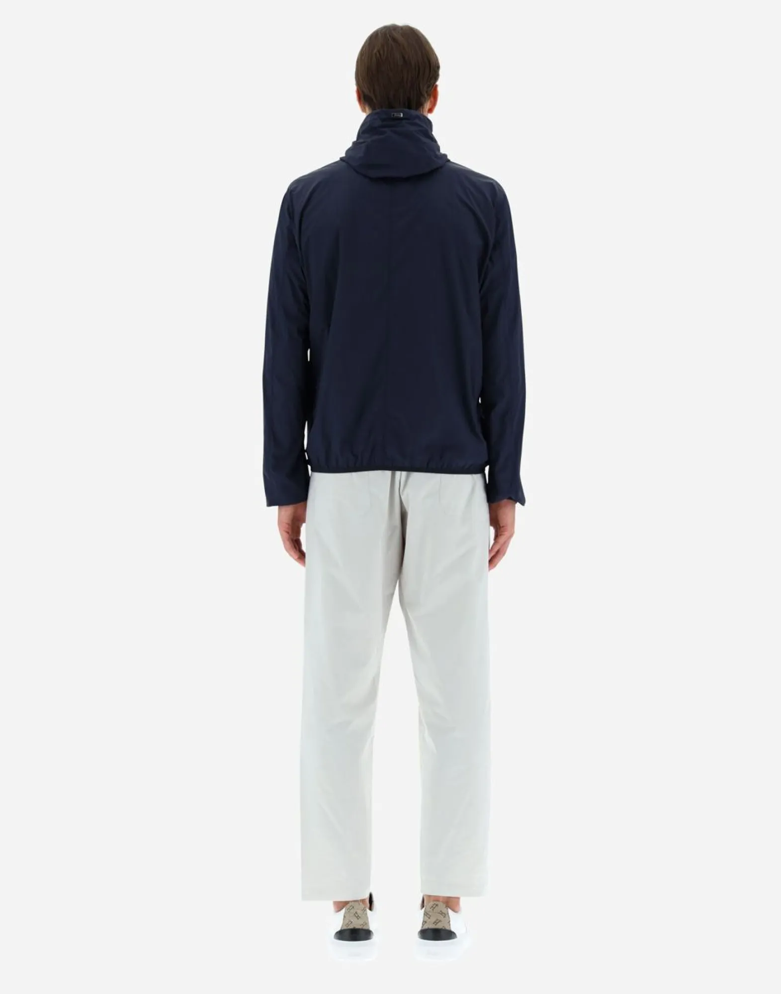 Herno Bomber Jacket In Ultralight Crease