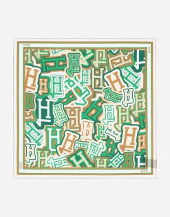 Herno Bubble Silk Scarf 90 X 90 Cm
