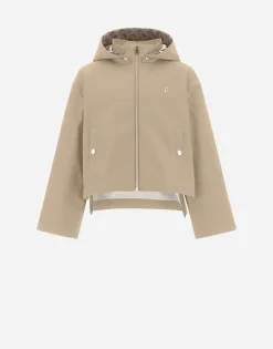 Herno Cape In Delon With Monogram Details
