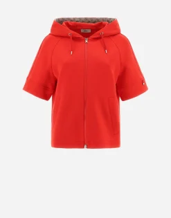 Herno Cape In Double Sweater & Monogram