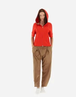 Herno Cape In Double Sweater & Monogram