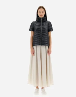 Herno Cape In Nylon Ultralight & New Techno Taffeta