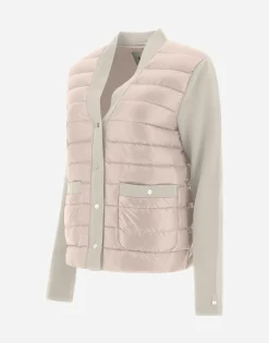 Herno Cardigan In Compact Cotton & Nylon Ultralight