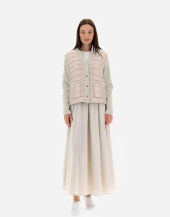 Herno Cardigan In Compact Cotton & Nylon Ultralight