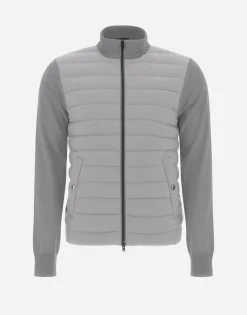 Herno Cardigan In Silk Wool & Nuage