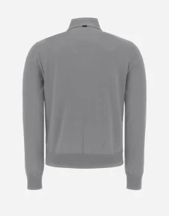 Herno Cardigan In Silk Wool & Nuage