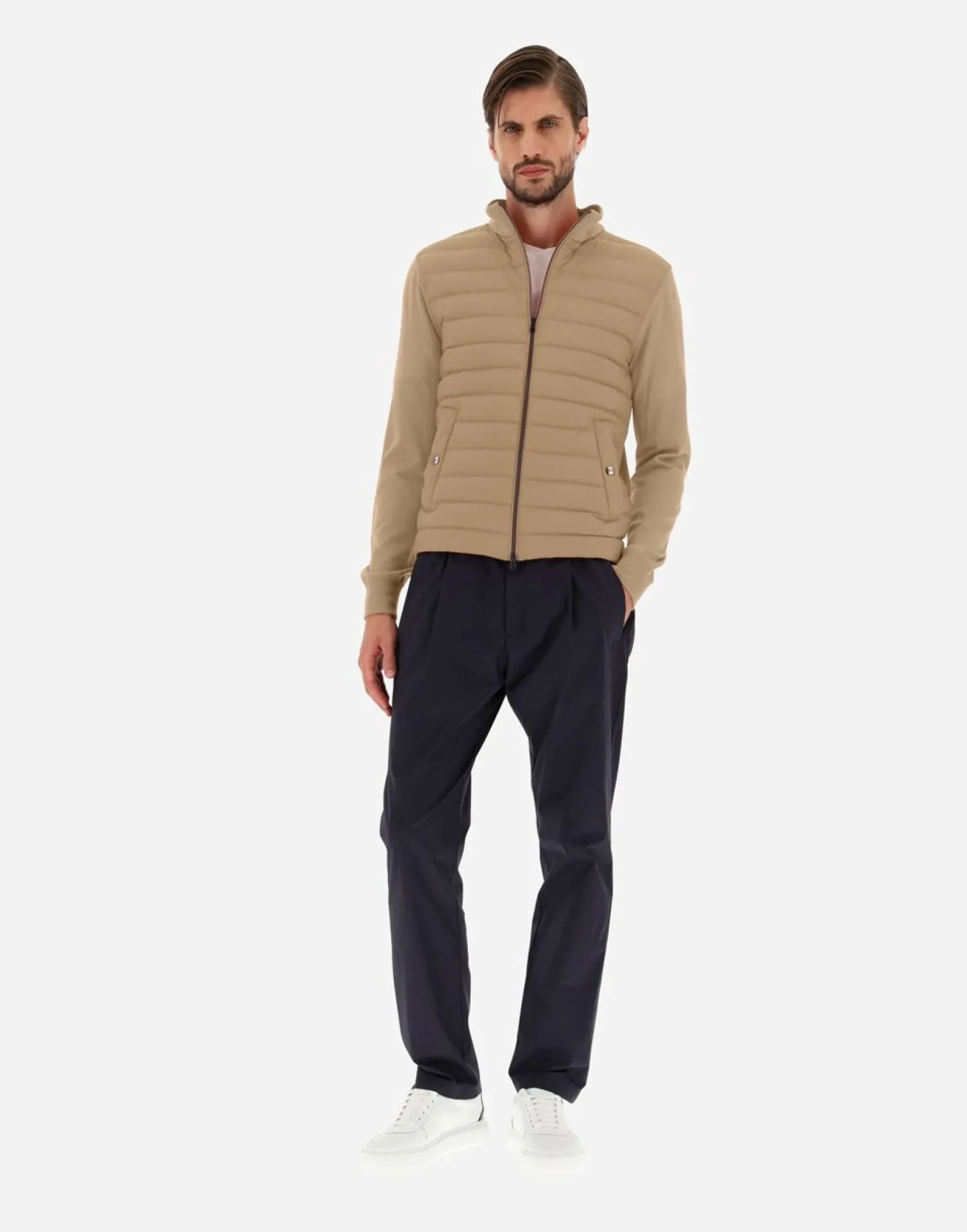 Herno Cardigan In Silk Wool & Nuage