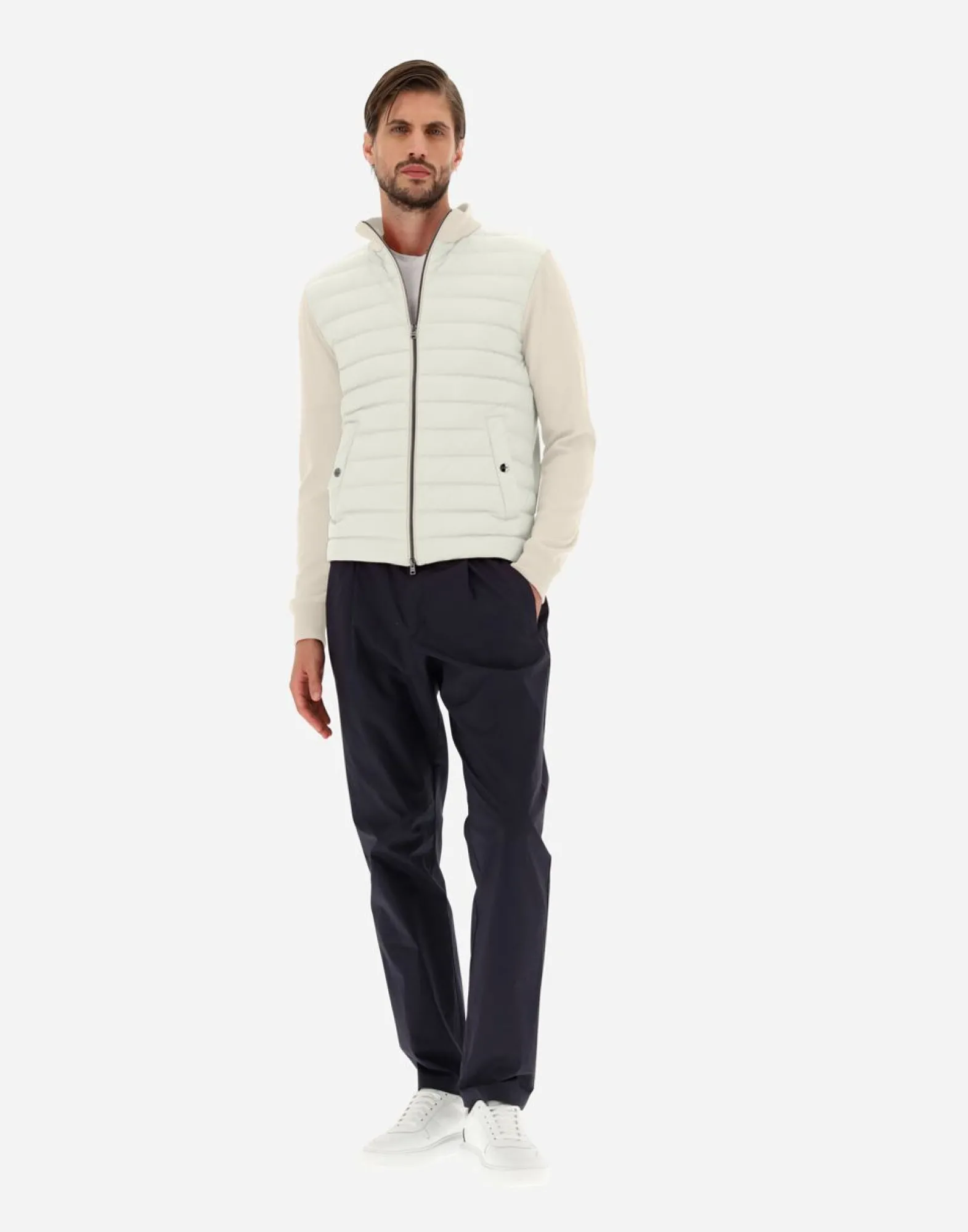 Herno Cardigan In Silk Wool & Nuage