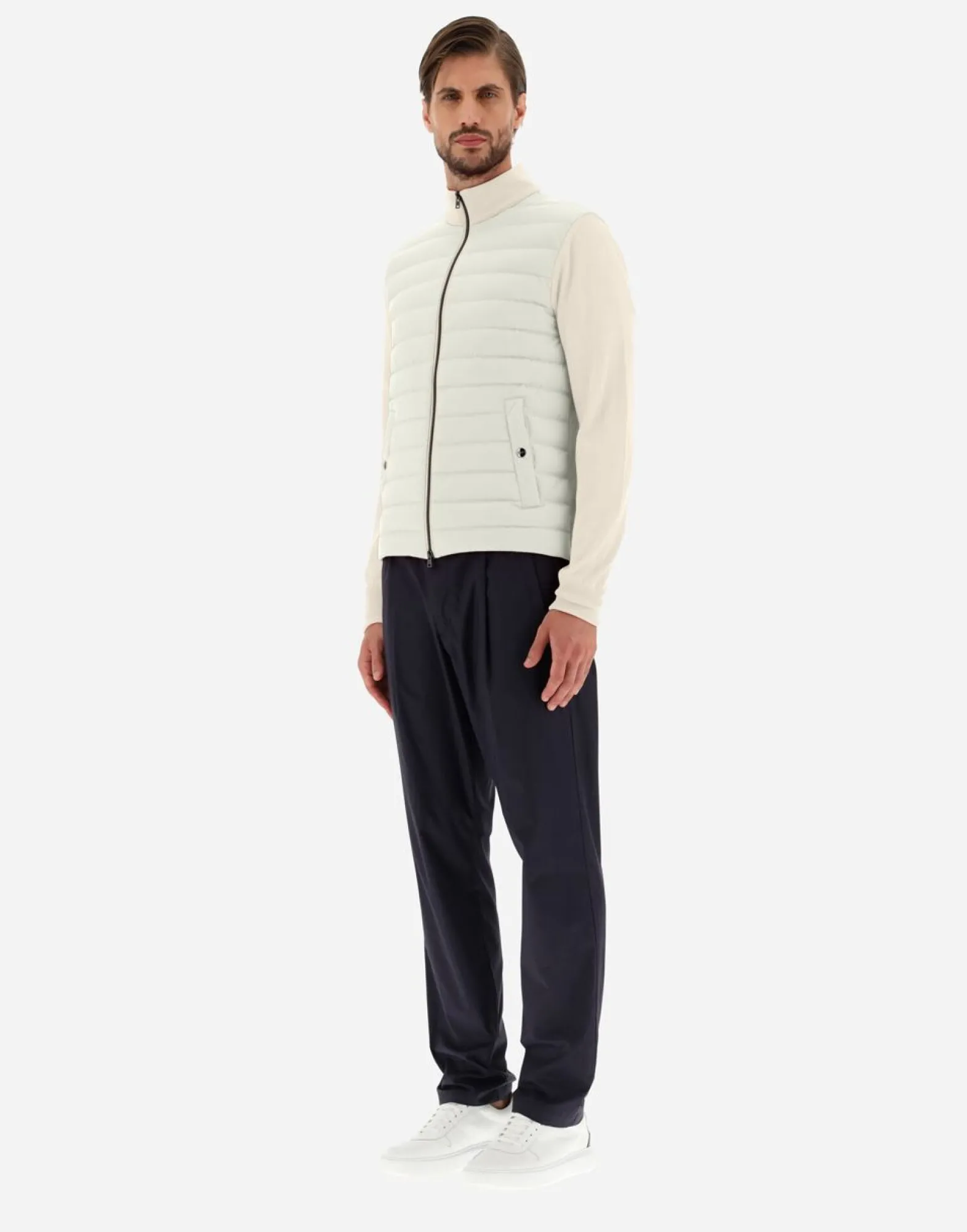 Herno Cardigan In Silk Wool & Nuage