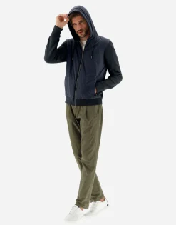 Herno Cardigan In Waffle Knit & Nylon