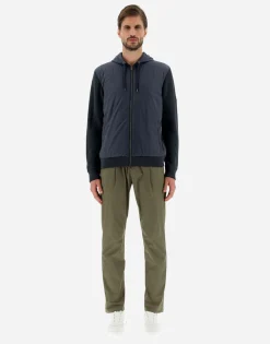 Herno Cardigan In Waffle Knit & Nylon