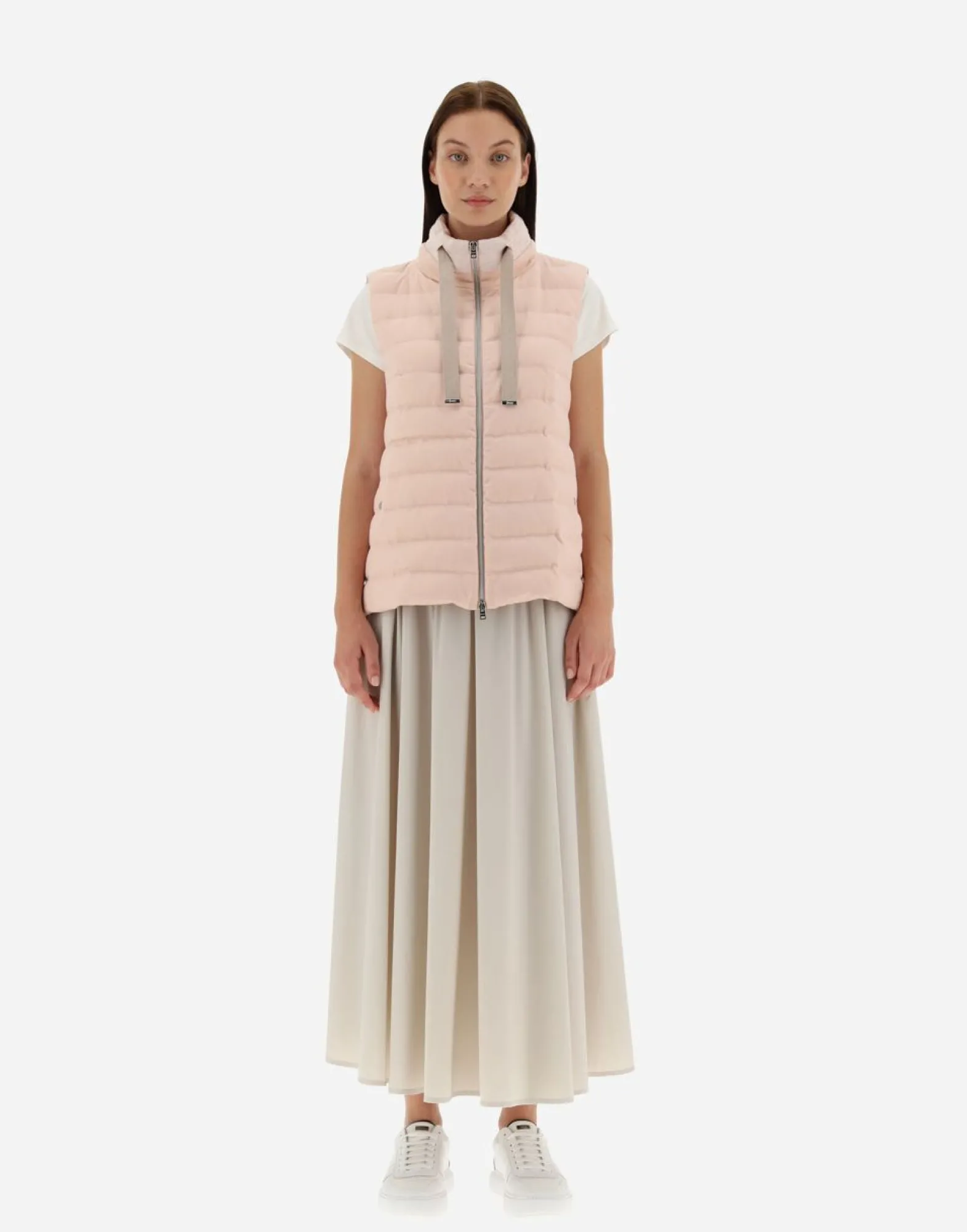 Herno Cashmere Silk & Knit Fabric Waistcoat