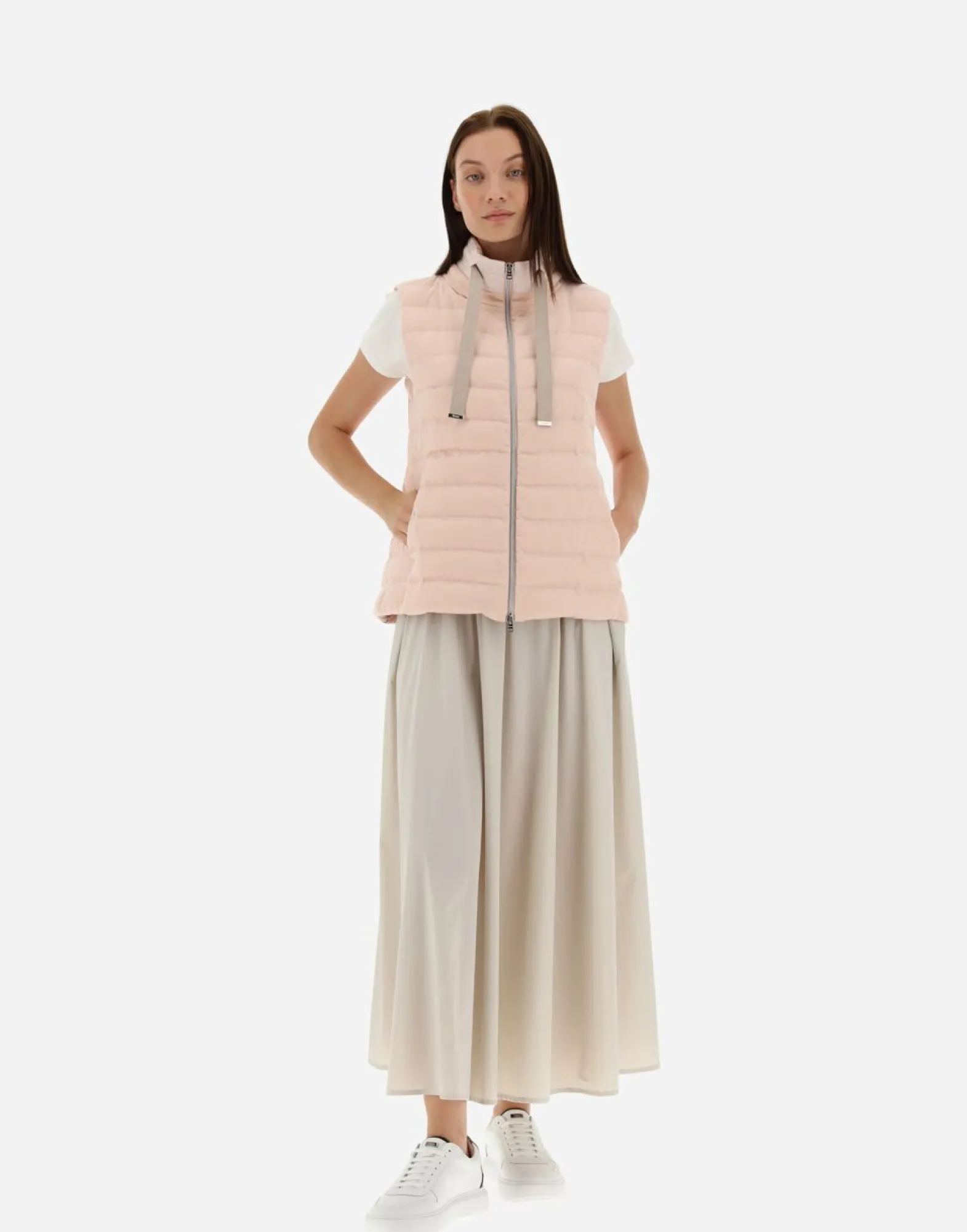 Herno Cashmere Silk & Knit Fabric Waistcoat
