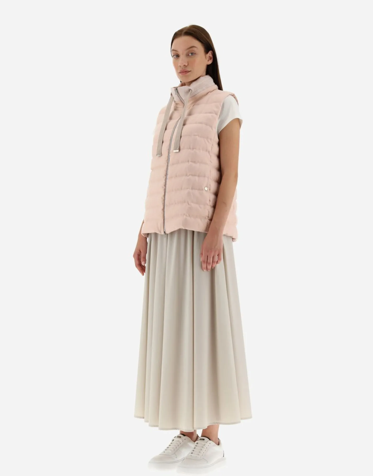 Herno Cashmere Silk & Knit Fabric Waistcoat